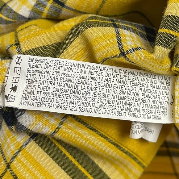 Forever 21 Small Clueless Plaid Mini Dress Side Slit Scoop Neck Y2K Retro - Picture 6 of 7